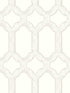 Chervil Trellis wallpaper in white color - pattern number 4134-72542 - by Chesapeake in the Wildflower collection