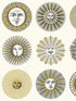 Soli fabric in cream and gold color - pattern number 123/1002.CS.0 - by Cole and Son in the Fornasetti Senza Tempo II collection