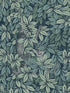 Foglie E Scimmie fabric in viridian color - pattern number 123/10046.CS.0 - by Cole and Son in the Fornasetti Senza Tempo II collection