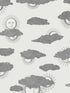 Soli E Nuvole fabric in black white color - pattern number 123/2007.CS.0 - by Cole and Son in the Fornasetti Senza Tempo II collection