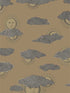 Soli E Nuvole fabric in gold color - pattern number 123/2011.CS.0 - by Cole and Son in the Fornasetti Senza Tempo II collection