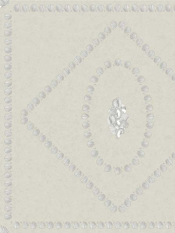 Conchiglie wallpaper in pearl color - pattern number 123/5024.CS.0 - by Cole and Son in the Fornasetti Senza Tempo II collection