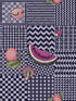 Frutta E Geometrico wallpaper in ink color - pattern number 123/6028.CS.0 - by Cole and Son in the Fornasetti Senza Tempo II collection