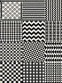 Geometrico wallpaper in black and white color - pattern number 123/7032.CS.0 - by Cole and Son in the Fornasetti Senza Tempo II collection