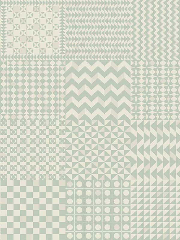 Geometrico wallpaper in pastel color - pattern number 123/7034.CS.0 - by Cole and Son in the Fornasetti Senza Tempo II collection
