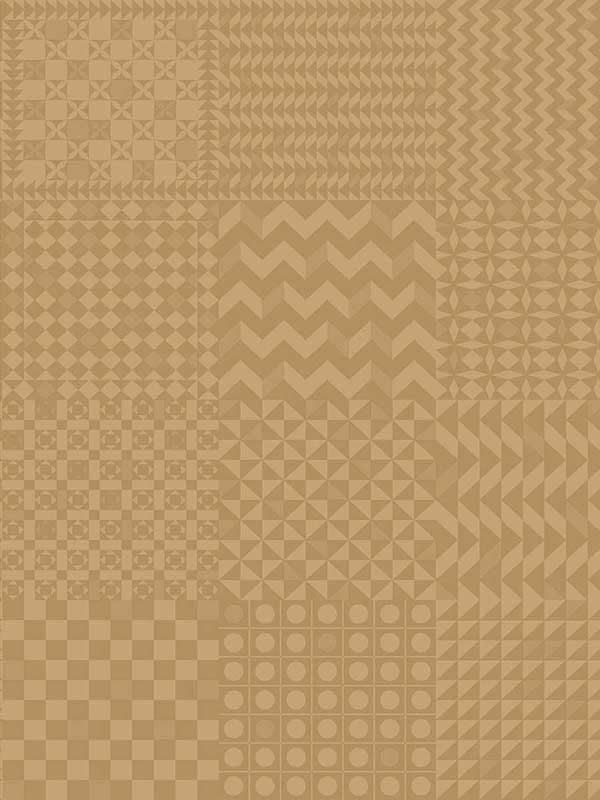 Geometrico wallpaper in gold on gold color - pattern number 123/7035.CS.0 - by Cole and Son in the Fornasetti Senza Tempo II collection
