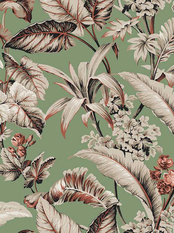 Mystic Isle fabric in green color - pattern number GT4505 - by Ronald Redding in the Classics collection