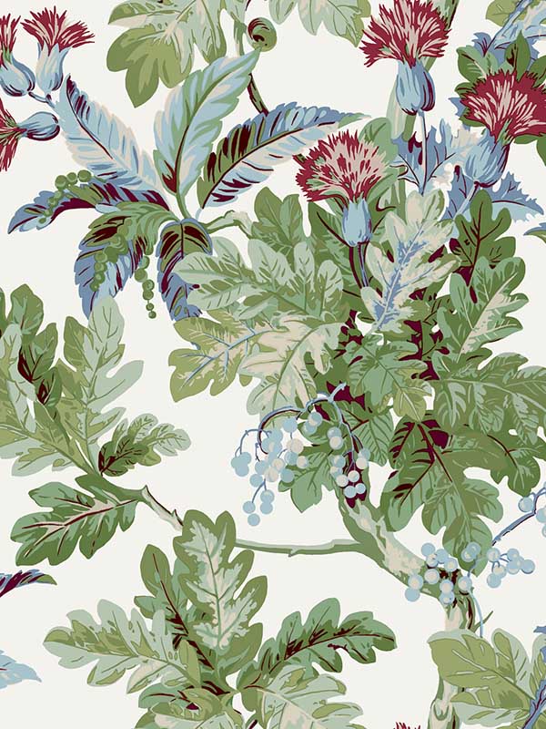 Briarwood fabric in white color - pattern number GT4524 - by Ronald Redding in the Classics collection