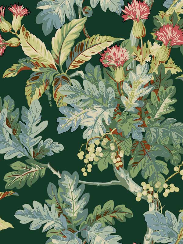 Briarwood fabric in green color - pattern number GT4525 - by Ronald Redding in the Classics collection