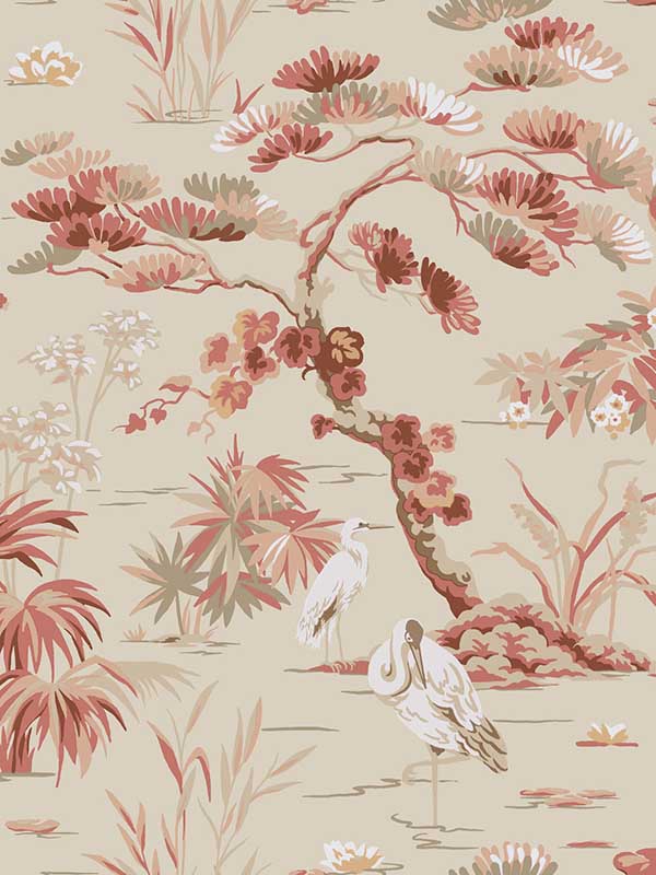 Bridgewater fabric in coral color - pattern number GT4532 - by Ronald Redding in the Classics collection