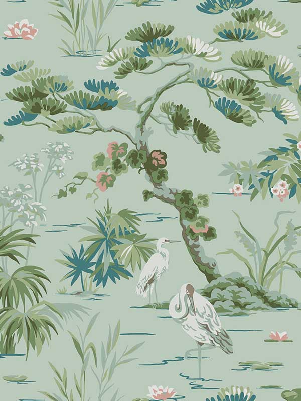 Bridgewater fabric in mint color - pattern number GT4534 - by Ronald Redding in the Classics collection