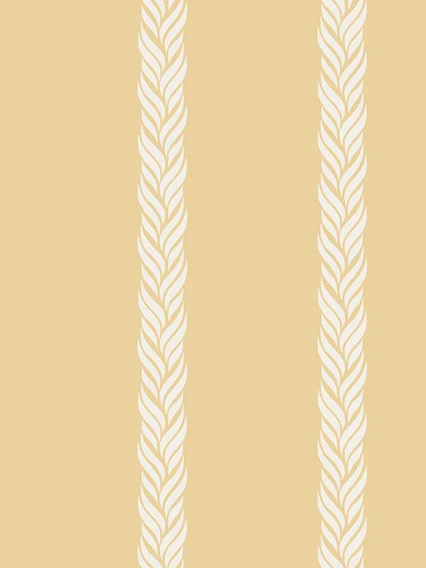 Braided Stripe wallpaper in yellow color - pattern number GT4543 - by Ronald Redding in the Classics collection