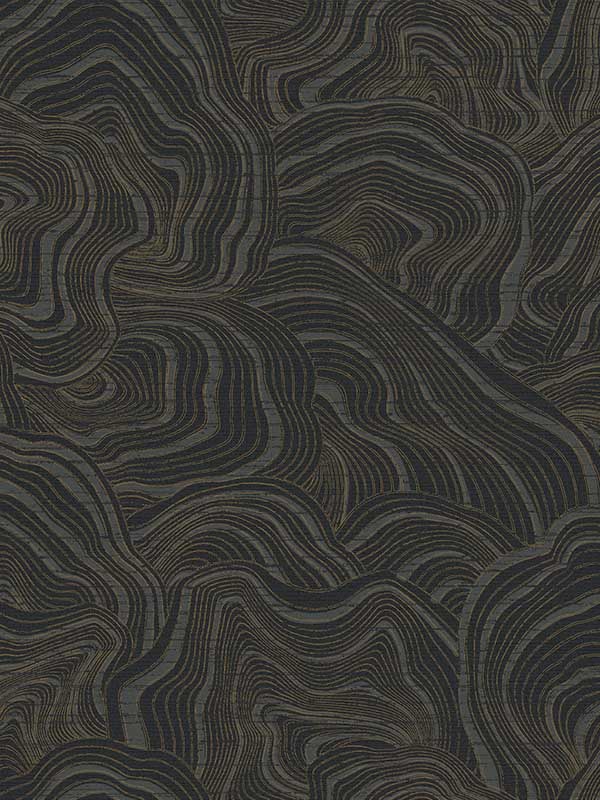 Geodes fabric in black color - pattern number KT2162 - by Ronald Redding in the Classics collection