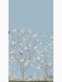 Lingering Garden mural in sky blue color - pattern number MU0314M - by Ronald Redding in the Classics collection