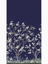Lingering Garden mural in navy color - pattern number MU0315M - by Ronald Redding in the Classics collection
