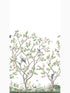 Lingering Garden mural in white color - pattern number MU0317M - by Ronald Redding in the Classics collection