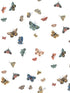 Butterfly House fabric in white color - pattern number RF7411 - by Rifle Paper Co in the Rifle Paper Co Third Edition collection