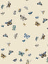 Butterfly House fabric in linen color - pattern number RF7412 - by Rifle Paper Co in the Rifle Paper Co Third Edition collection