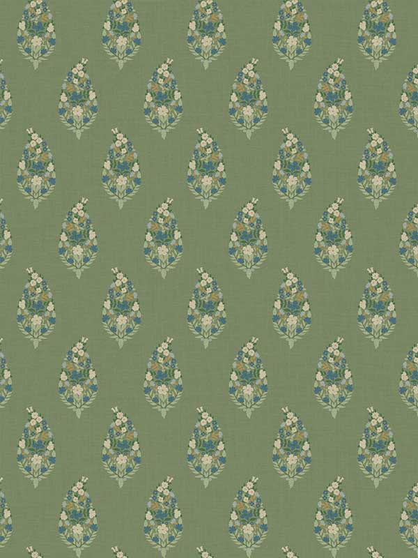 Paisley wallpaper in green color - pattern number RF7471 - by Rifle Paper Co in the Rifle Paper Co Third Edition collection