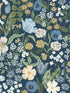 Blossom fabric in navy color - pattern number RF7494 - by Rifle Paper Co in the Rifle Paper Co Third Edition collection