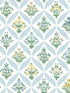 Estee Garden fabric in blue color - pattern number RF7514 - by Rifle Paper Co in the Rifle Paper Co Third Edition collection
