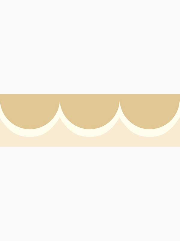 Scallop border in linen color - pattern number RF7521B - by Rifle Paper Co in the Rifle Paper Co Third Edition collection
