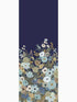 Garden Party 2 Panel mural in navy color - pattern number RI5191M - by Rifle Paper Co in the Rifle Paper Co Third Edition collection