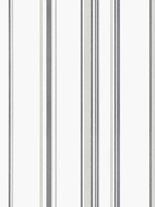 Casual Stripe wallpaper in silver grey color - pattern number G68055 - by Galerie in the Smart Stripes 3 collection