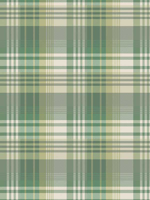 Mulberry Ancient Tartan wallpaper in emerald color - pattern number FG100.S16.0 - by Mulberry Home in the Icons Wallpaper collection