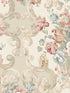 Floral Rococo wallpaper in lovat red color - pattern number FG103.R114.0 - by Mulberry Home in the Icons Wallpaper collection