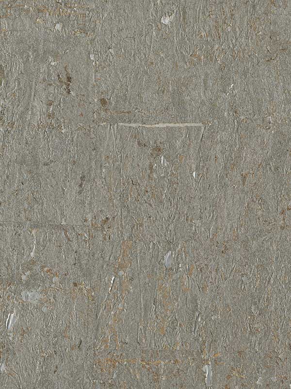 Cork W3319 fabric in grey silver metallic color - pattern number W3319.21.0 - by Kravet in the Elements II Naturals collection