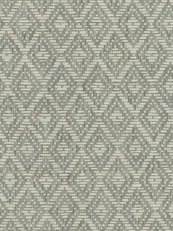 Grasscloth W4010 wallpaper in taupe ivory grey color - pattern number W4010.11.0 - by Kravet in the Elements II Naturals collection
