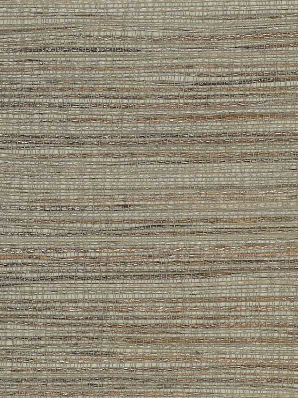 Hemp W4001 wallpaper in celery grey brown color - pattern number W4001.23.0 - by Kravet in the Elements II Naturals collection