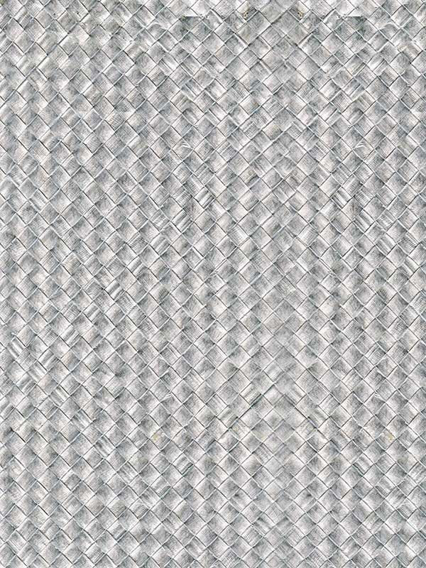 Palm Leaves W3981 wallpaper in silver metallic grey color - pattern number W3981.1121.0 - by Kravet in the Elements II Naturals collection