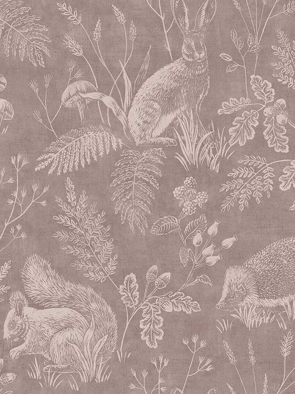 Woodland Toile fabric in mahogany color - pattern number 4164-M1803 - by Advantage in the Westbury Forest collection