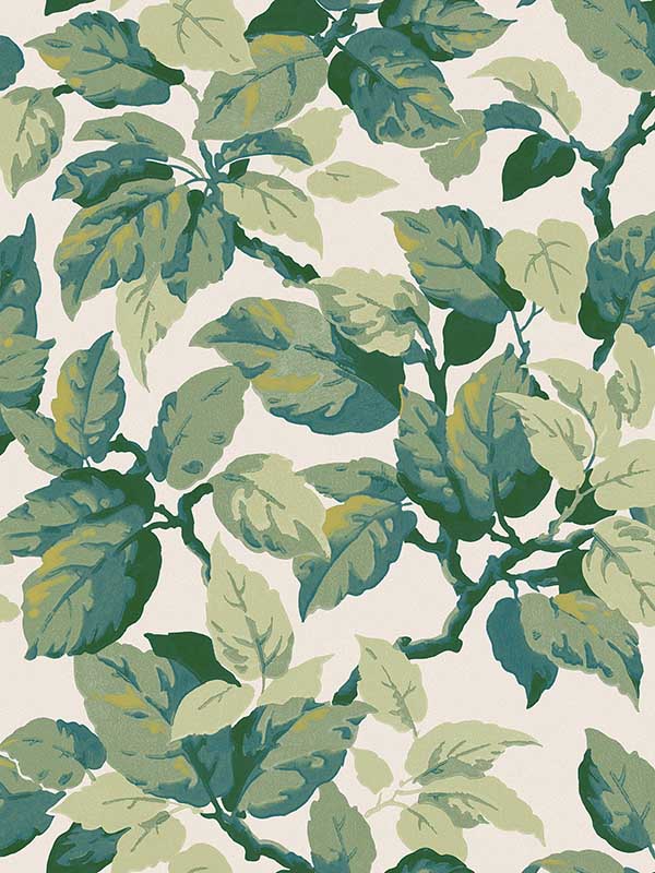 Canopy Leaf fabric in green color - pattern number 4164-M1804 - by Advantage in the Westbury Forest collection