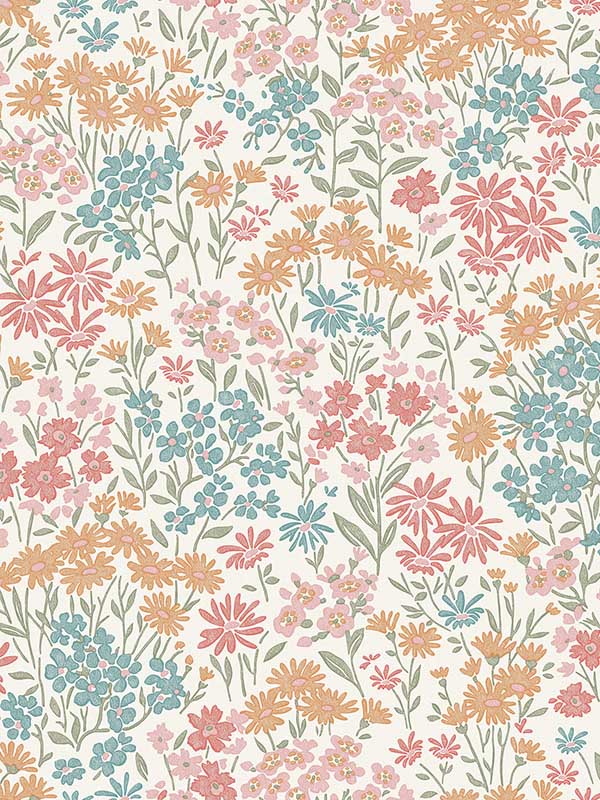 Ditsy Daisies fabric in multi color - pattern number 4164-M1811 - by Advantage in the Westbury Forest collection