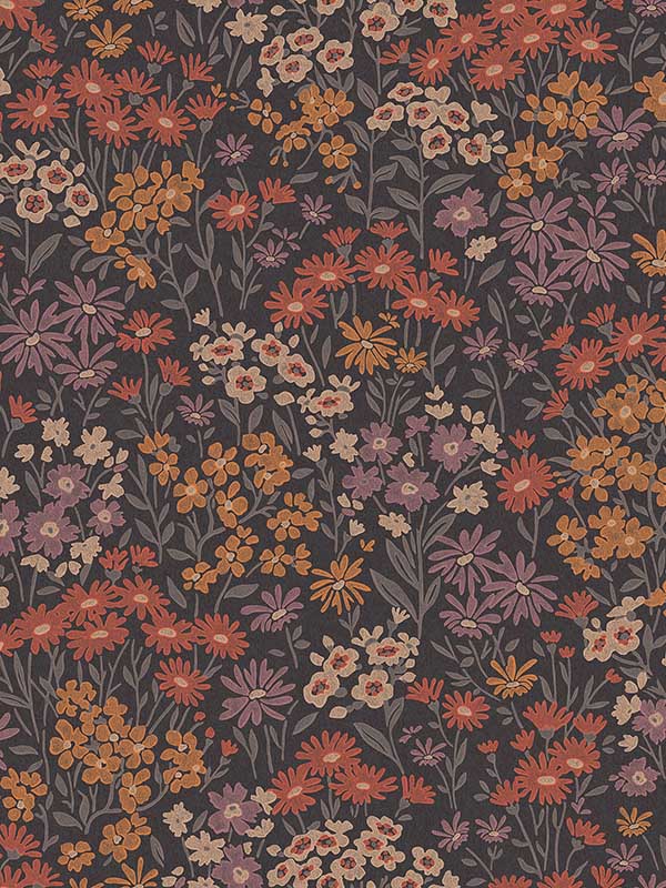 Ditsy Daisies fabric in orange color - pattern number 4164-M1812 - by Advantage in the Westbury Forest collection
