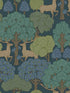 Forest of Arden Deer wallpaper in blue color - pattern number 4164-M1850 - by Advantage in the Westbury Forest collection