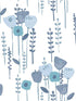 Mabel Floral Field fabric in blue color - pattern number 4135-27274 - by A Street Prints in the Whimsy collection