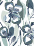 Nathalie Abstract Blooms fabric in navy color - pattern number 4135-27283 - by A Street Prints in the Whimsy collection