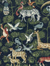 Rigby Jungle Animals fabric in navy color - pattern number 4135-27285 - by A Street Prints in the Whimsy collection