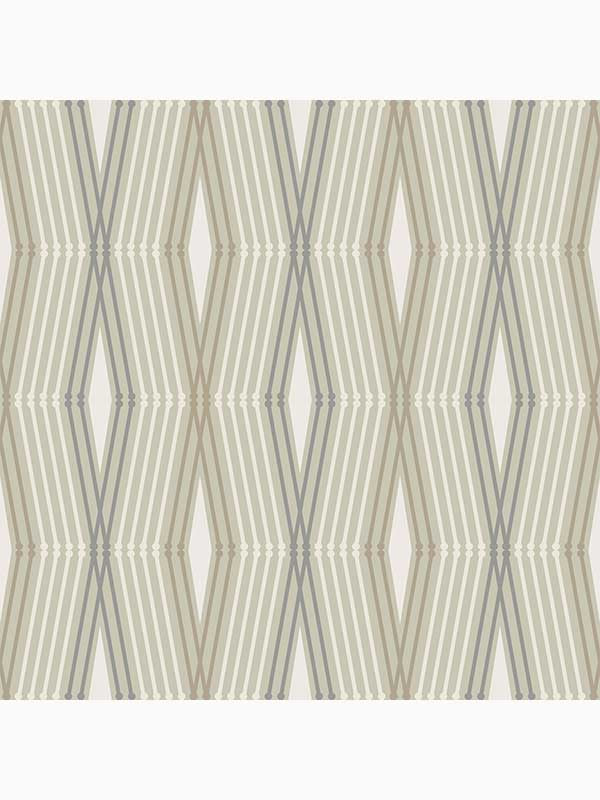 Hard Edge Ogee Peel and Stick wallpaper in twine color - pattern number 127436 - by Graham and Brown in the Peel and Stick Wallpaper by Nicole Miller collection