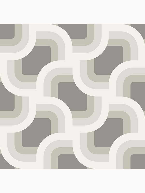 Retro Geo Peel and Stick wallpaper in twine color - pattern number 127443 - by Graham and Brown in the Peel and Stick Wallpaper by Nicole Miller collection