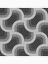 Retro Geo Peel and Stick fabric in black color - pattern number 127446 - by Graham and Brown in the Peel and Stick Wallpaper by Nicole Miller collection