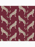 Guepardo Peel and Stick wallpaper in oxblood color - pattern number 127454 - by Graham and Brown in the Peel and Stick Wallpaper by Nicole Miller collection