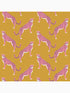 Guepardo Peel and Stick fabric in ochre color - pattern number 127458 - by Graham and Brown in the Peel and Stick Wallpaper by Nicole Miller collection