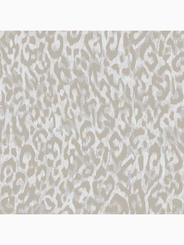 Laid Back Leopard Peel and Stick wallpaper in twine color - pattern number 127459 - by Graham and Brown in the Peel and Stick Wallpaper by Nicole Miller collection