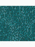 Laid Back Leopard Peel and Stick fabric in teal color - pattern number 127463 - by Graham and Brown in the Peel and Stick Wallpaper by Nicole Miller collection