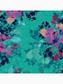 Botanic Peel and Stick wallpaper in teal color - pattern number 127466 - by Graham and Brown in the Peel and Stick Wallpaper by Nicole Miller collection